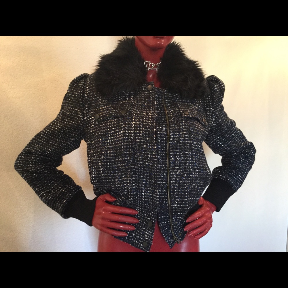 Walter Baker "Michele" Jacket. Cobalt blue size M
